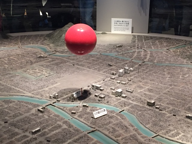 Model of Hiroshima destroyed