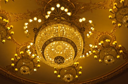 Chandelier at opera HDR