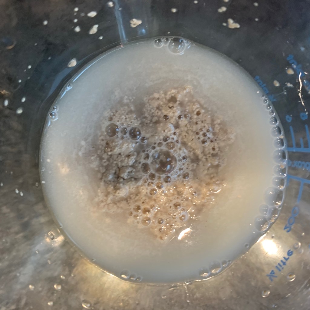 Frothed yeast wet mix
