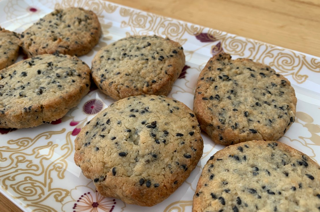 Around the world in 80 bakes, no.47: Black sesame cookies from&nbsp;Japan