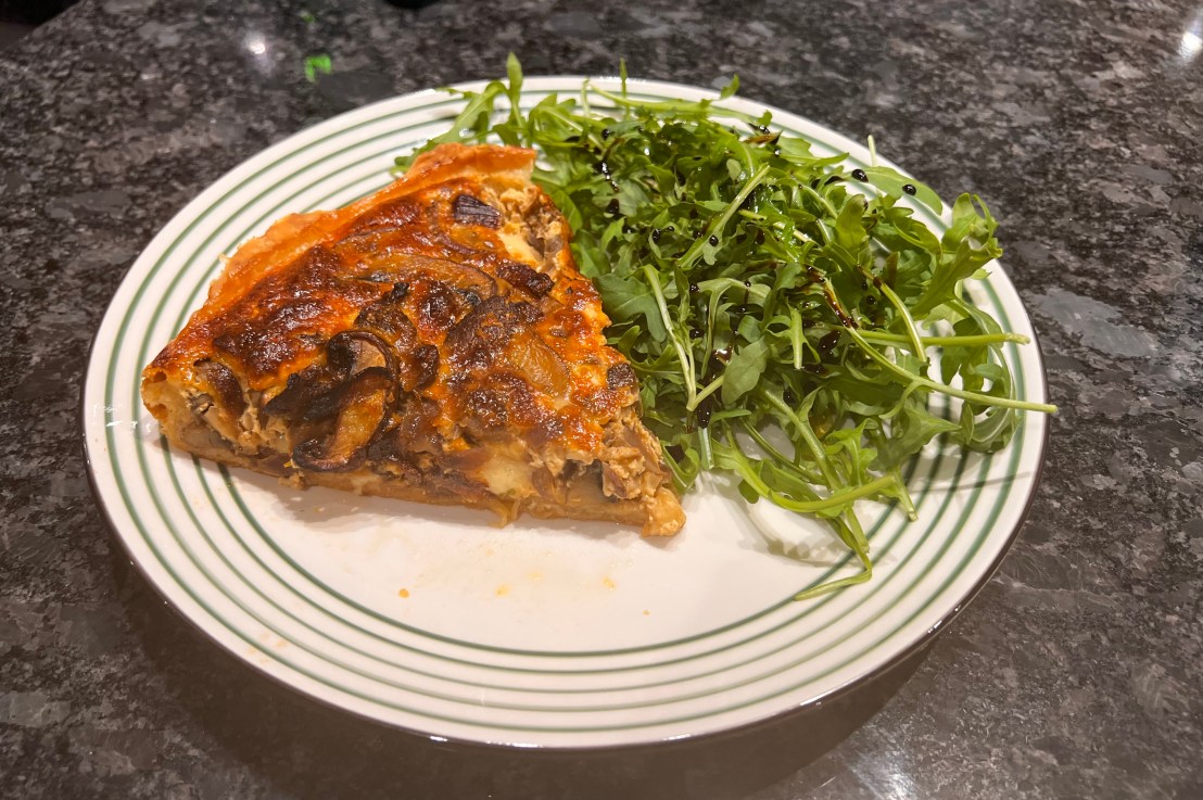 Luxury baking: Mushroom and Comté tart